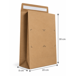 Envelope de papel kraft E-commerce com dupla face PP
